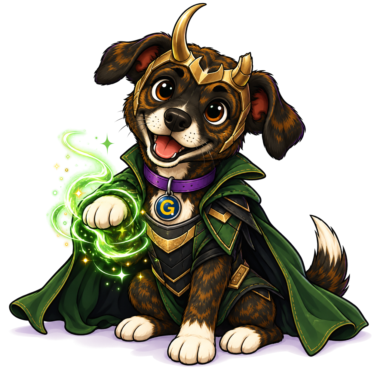 Sylvie com magia verde